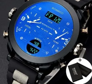 3 Time Zone Military Sports Watches