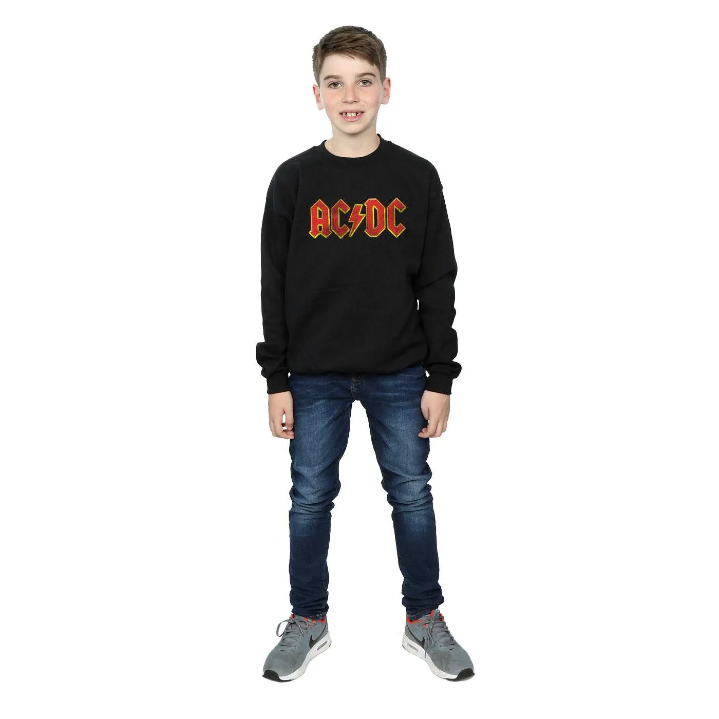 AC/DC Boys Distressed Logo Sweatshirt