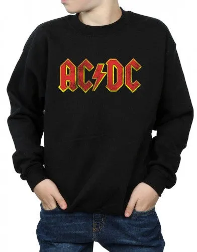 AC/DC Boys Distressed Logo Sweatshirt