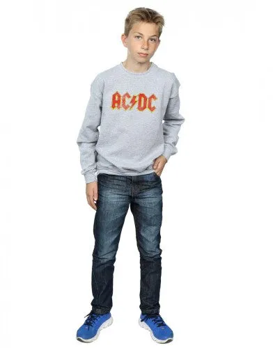 AC/DC Boys Distressed Logo Sweatshirt