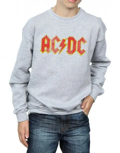 AC/DC Boys Distressed Logo Sweatshirt