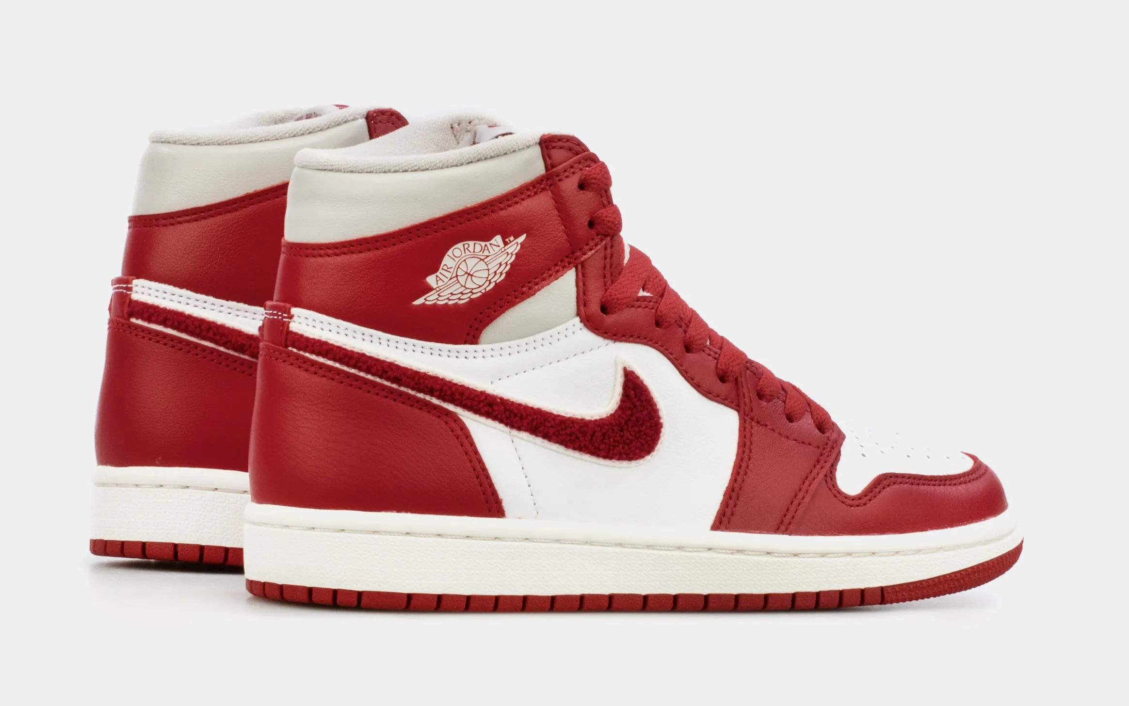 Air Jordan 1 High OG Newstalgia Womens Lifestyle Shoes (Red/White)