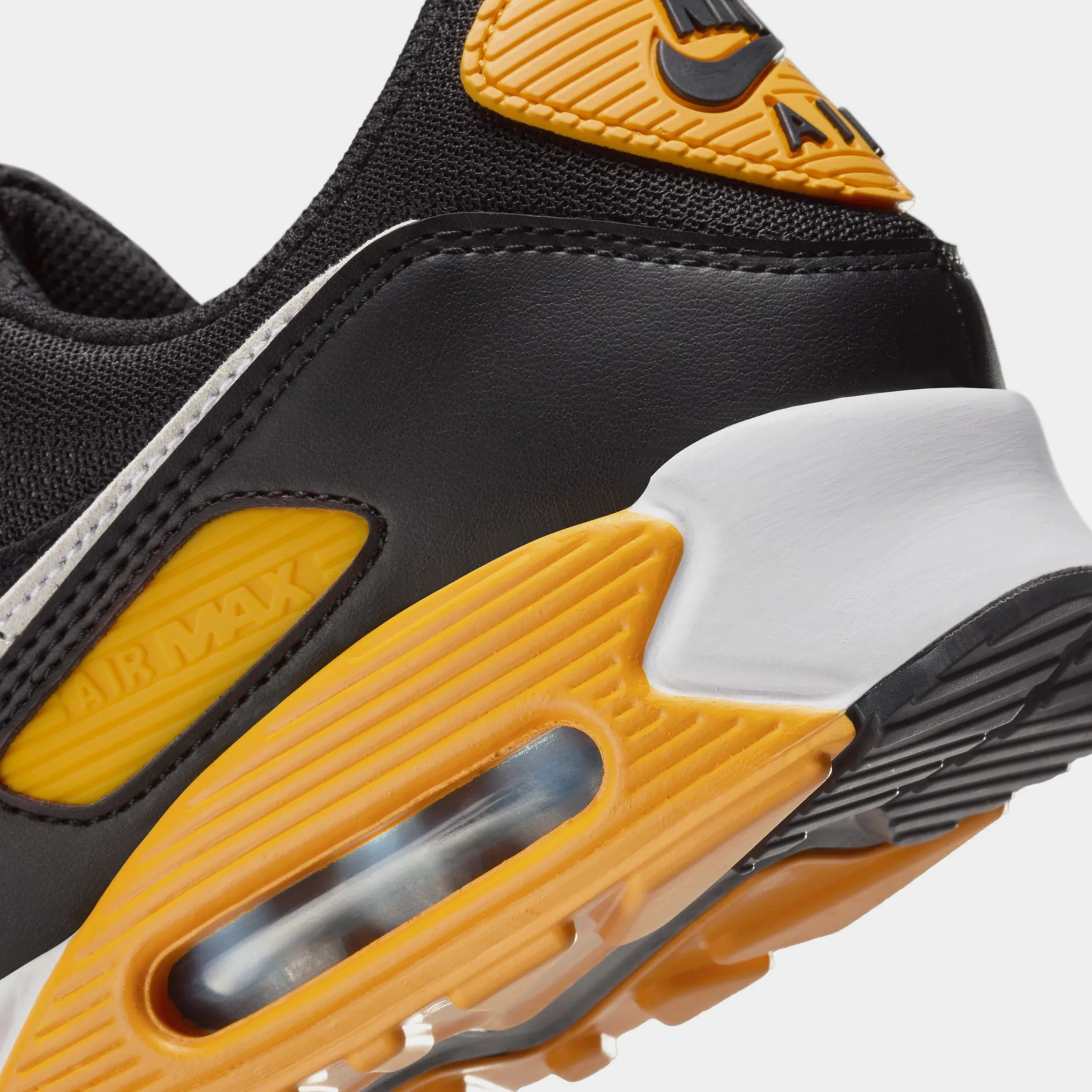 Air Max 90 Mens Lifestyle Shoes (Black/University Gold/White)