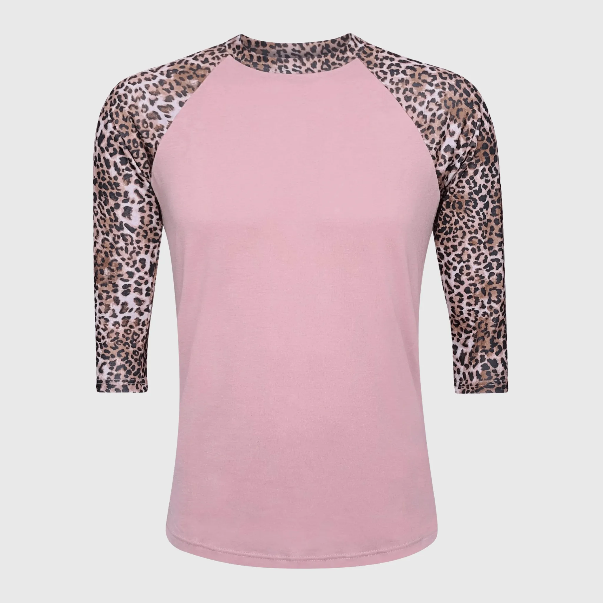 Cheetah Dusty Pink Polyester Top