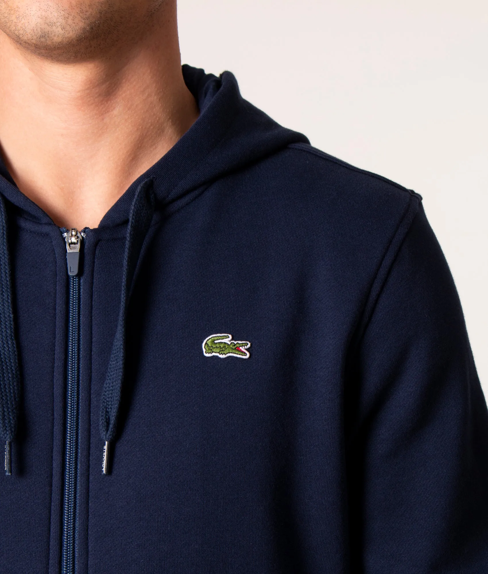 Croc Logo Zip Through Fleece Hoodie