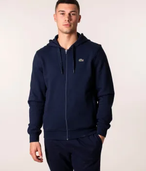 Croc Logo Zip Through Fleece Hoodie