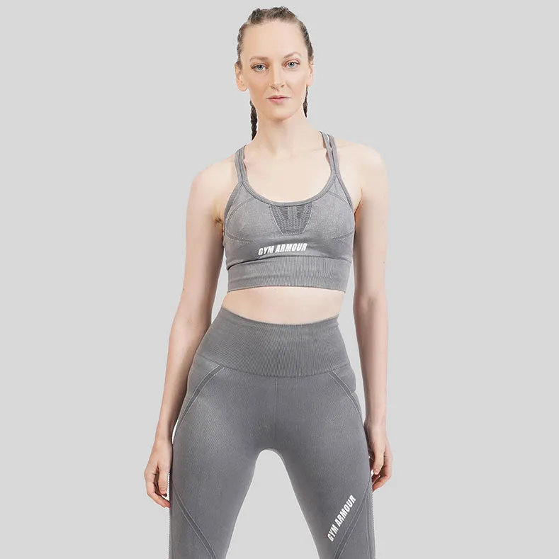 CrossFit Seamless Sports Bra (Grey)