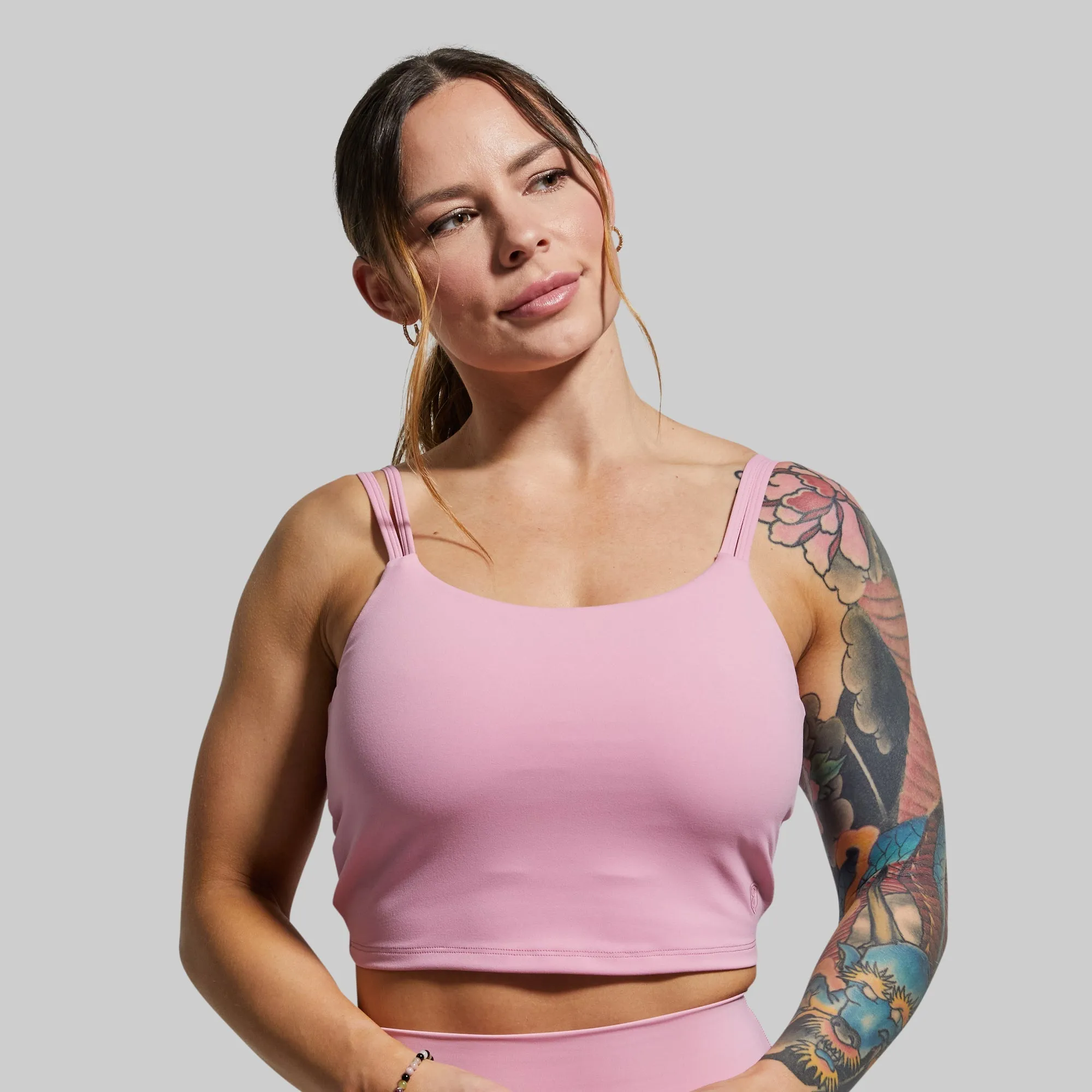 Don't Get It Twisted Sports Bra (Mystic Pink)