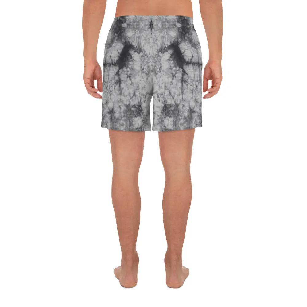 Grey Tie Dye Mens Shorts