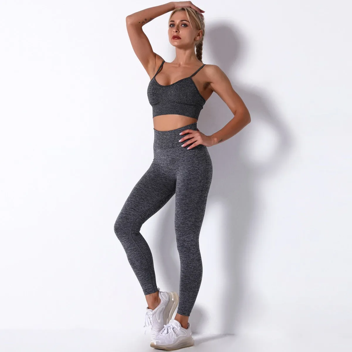 Gym Set Top Women Shorts Summer 2 Piece Outfit Seamless Sports Bra Sportswear Leggings For Fitness Yoga Set Women Clothes