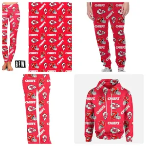 Kansas City legging, lounge pants, joggers and zip up hoodies