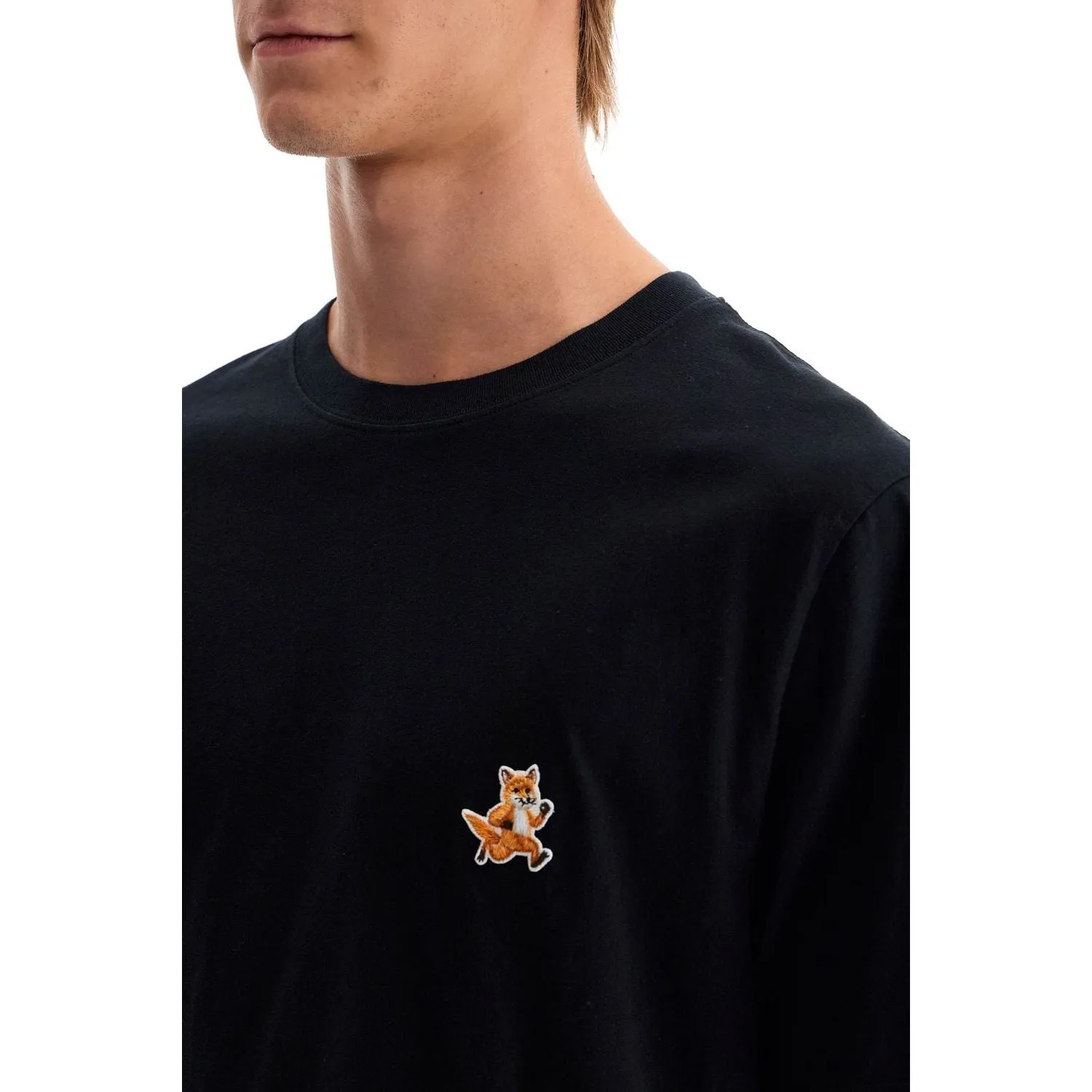 Maison Kitsune speedy fox patch t-shirt