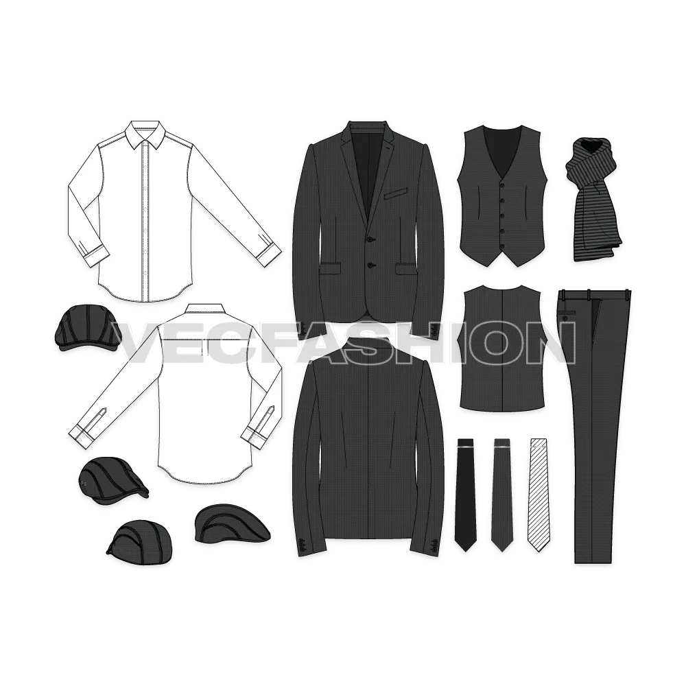 Men's Dress Clothing Set