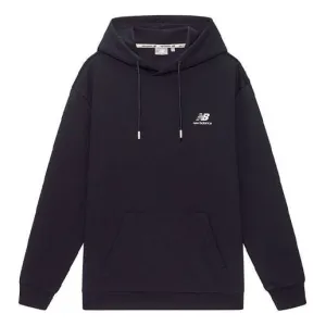 New Balance Logo Printing Loose Sports Sweatshirt Black