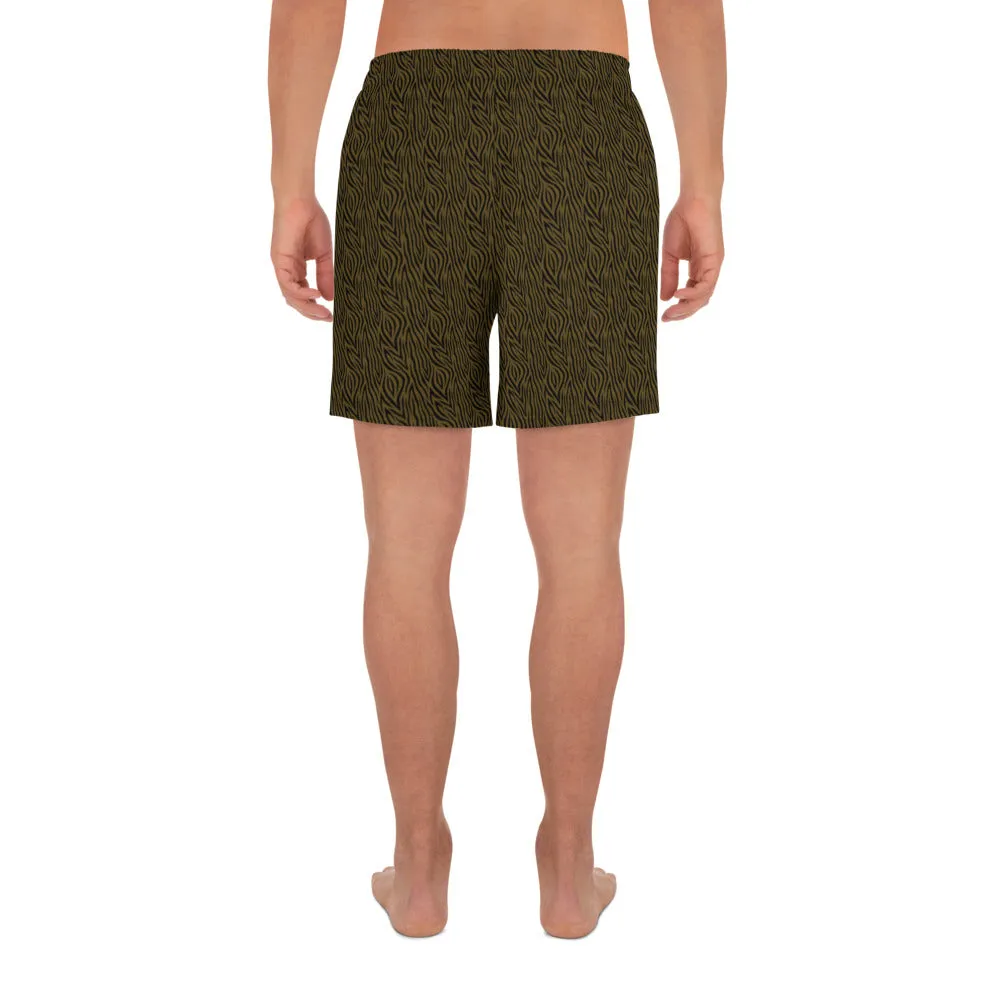 Olive Zebra Mens Shorts