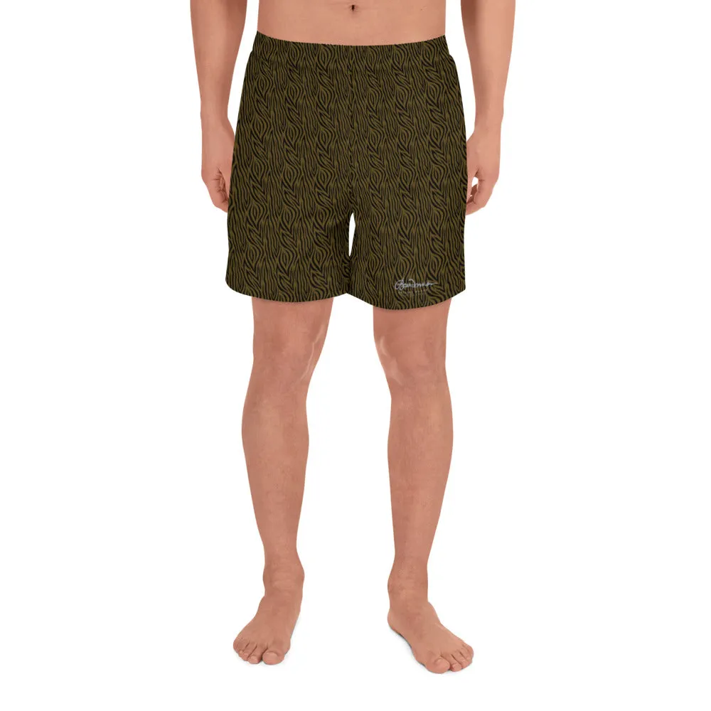 Olive Zebra Mens Shorts