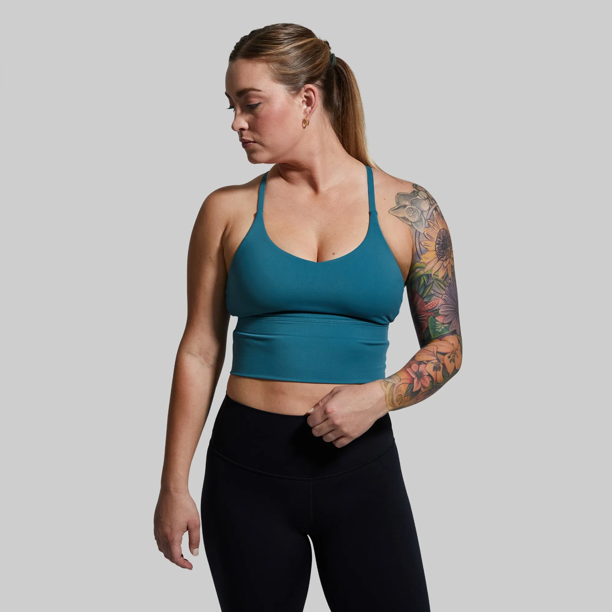 Om The Day Sports Bra 2.0 (Aquastone)