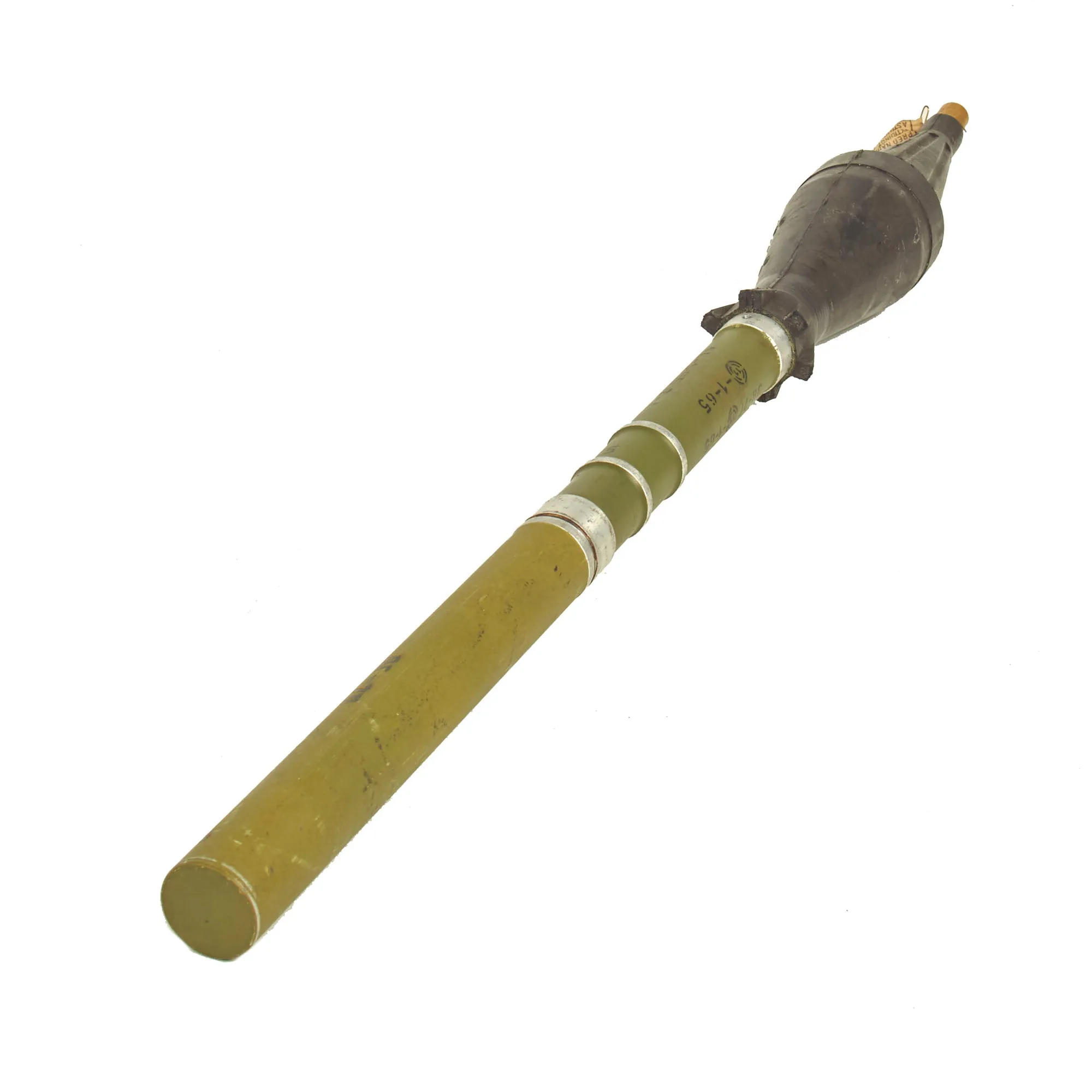 Original U.S. Global War On Terror Inert/Deactivated RPG-7 Solid Dummy Replica Launcher OPFOR Training Aid With Cold War Era Bulgarian Training Rocket