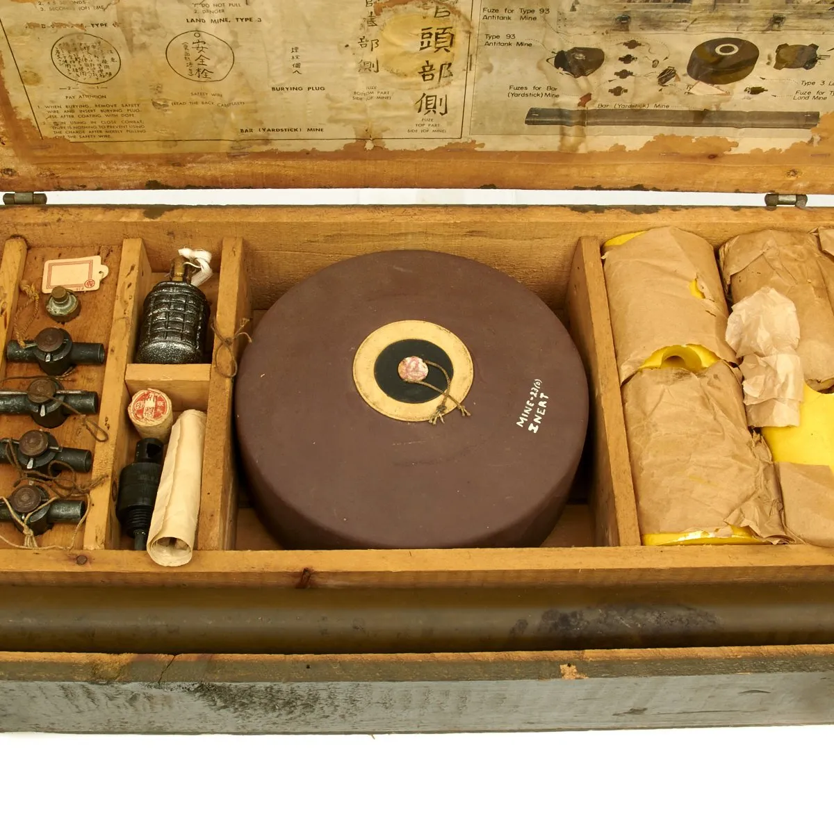 Original U.S. WWII Japanese Mine Training Aid Set