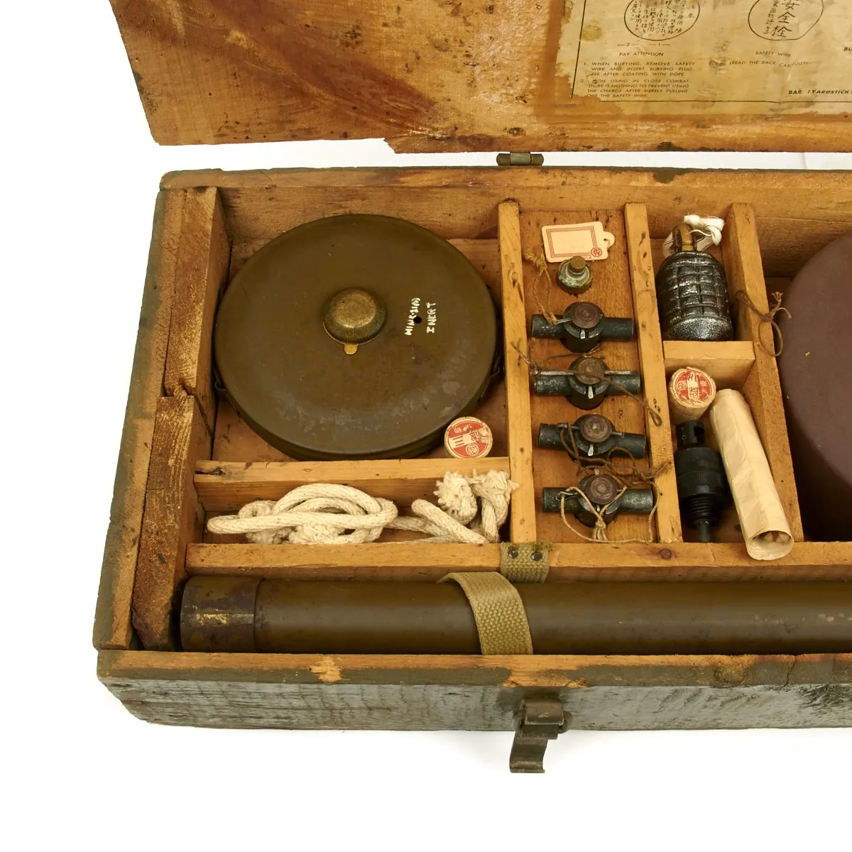 Original U.S. WWII Japanese Mine Training Aid Set