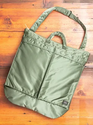 "Tanker" 2-Way Helmet Bag in Sage Green