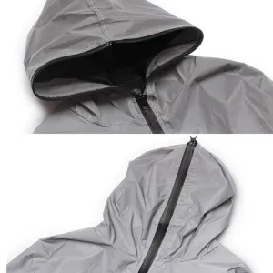 Reflective waterproof windbreaker