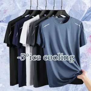 Running T-shirt Reflective Short Sleeve Ice Silk Quick Drying Summer