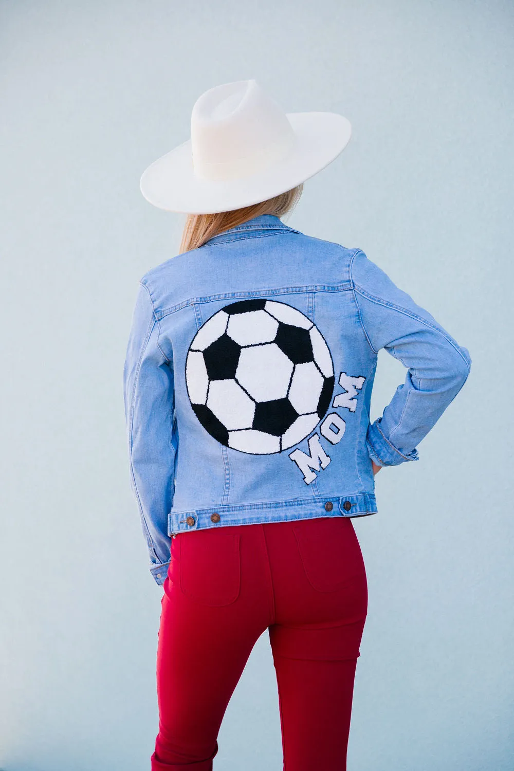 SOCCER MOM DENIM JACKET