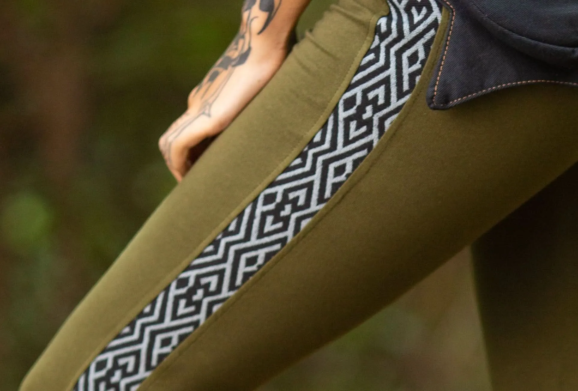 Tribal Leggings - Green