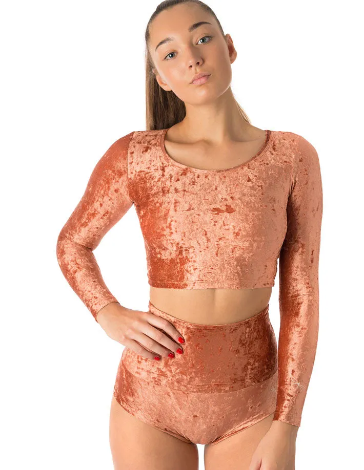 Velvet crop top Pavi