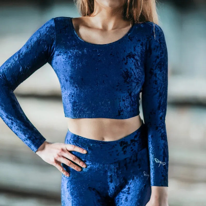 Velvet crop top Pavi